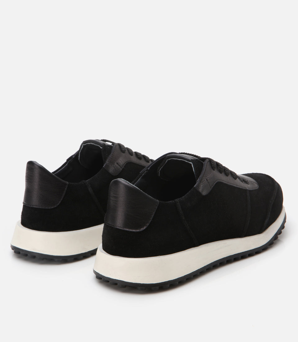 Men's Suede Sneakers - Black