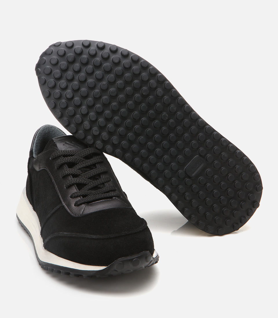 Men's Suede Sneakers - Black