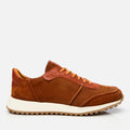 Men's Suede Trainers - Tan