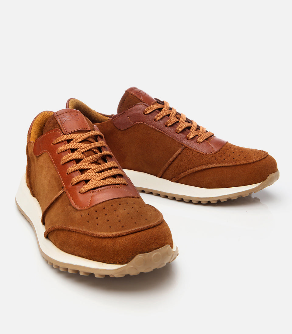 Men's Suede Sneakers - Tan