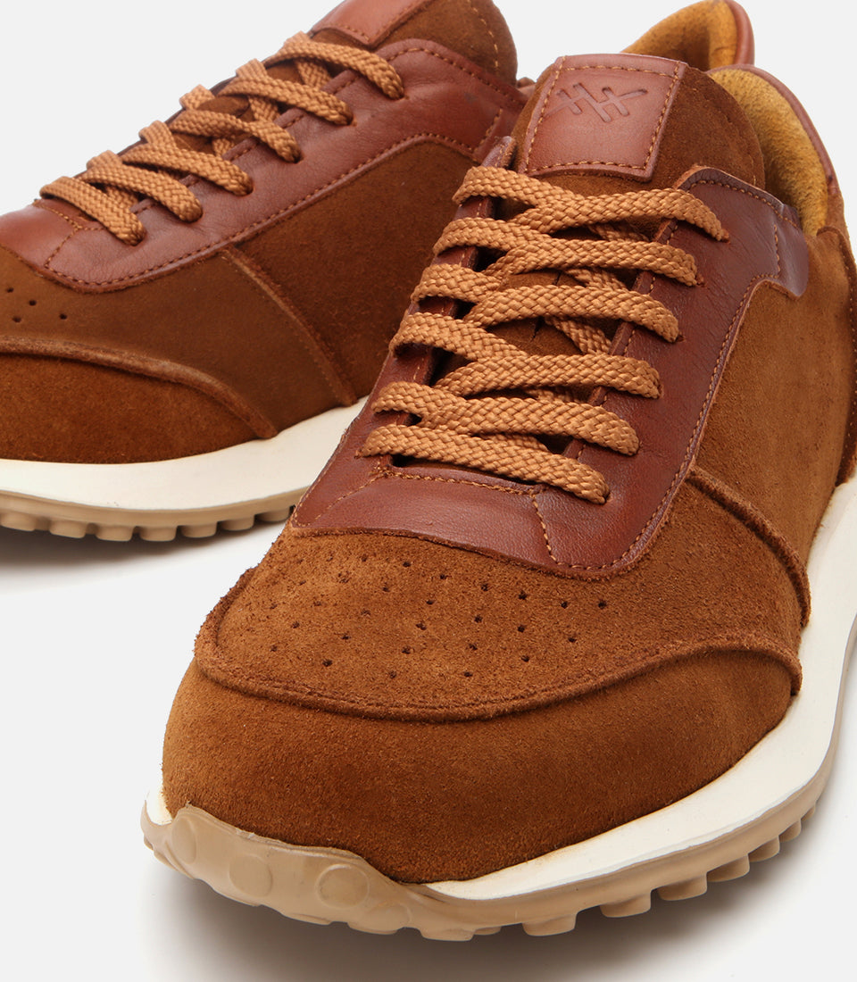 Men's Suede Sneakers - Tan