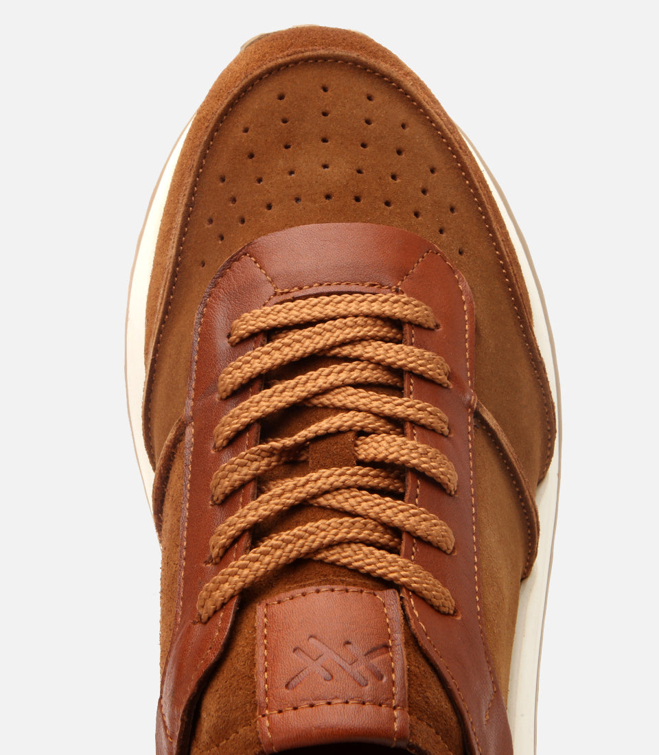 Men's Suede Sneakers - Tan