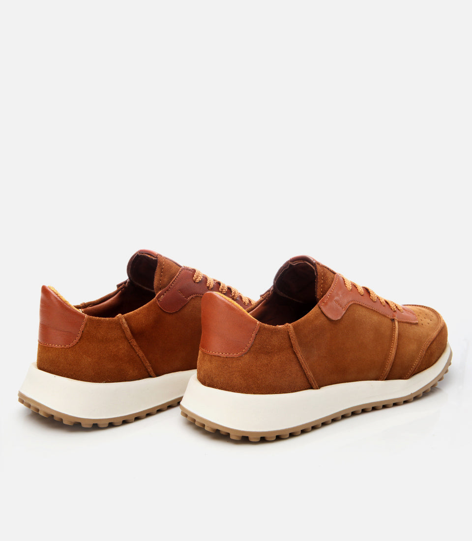 Men's Suede Sneakers - Tan