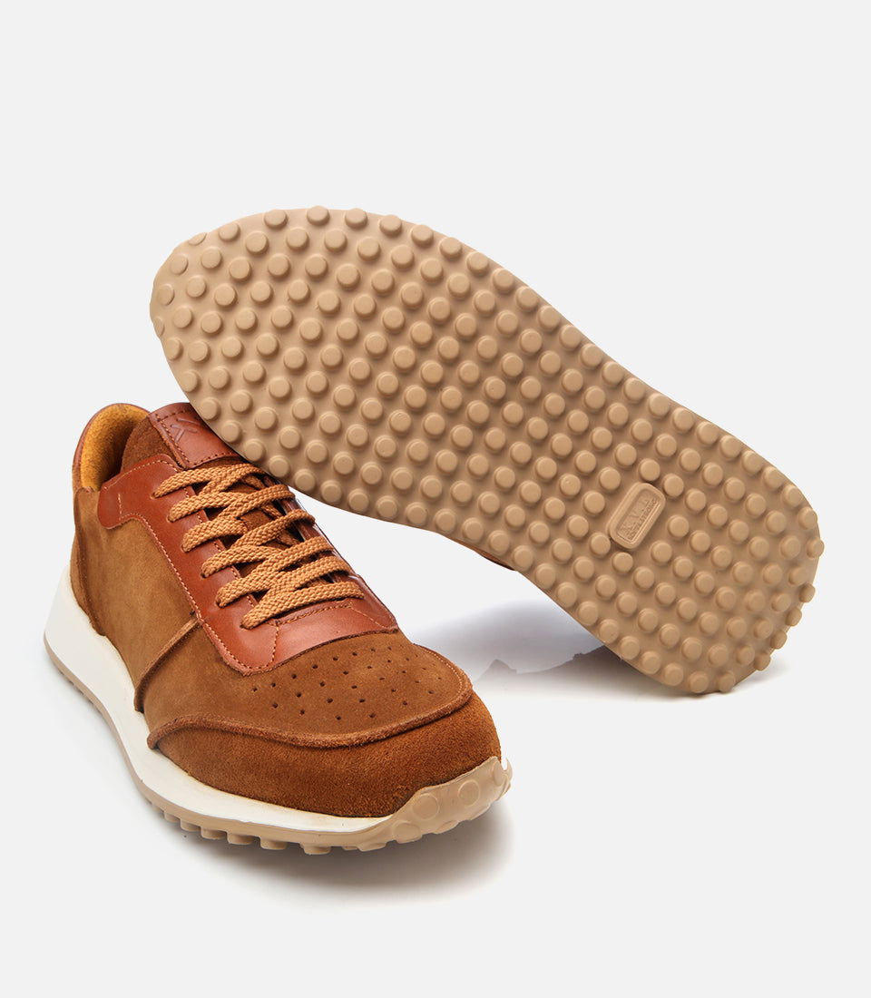 Men's Suede Sneakers - Tan