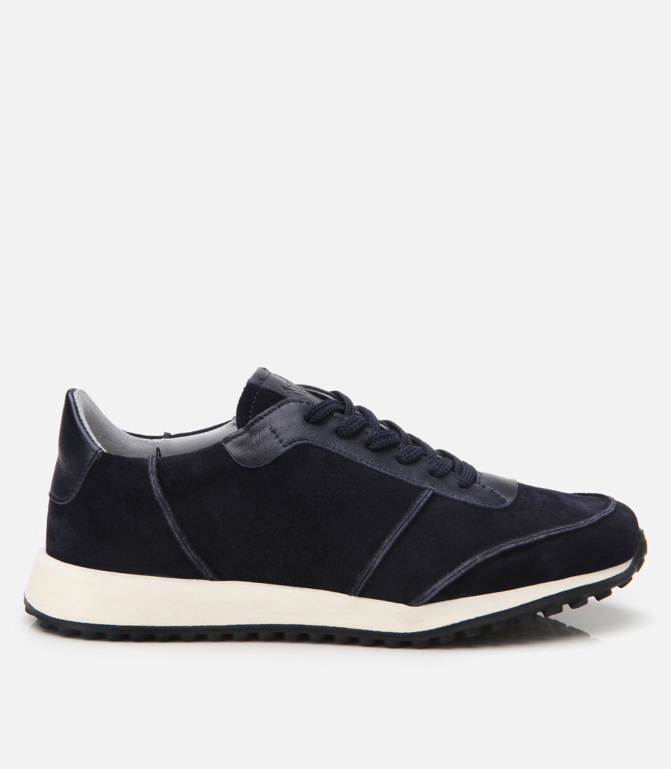 Men's Suede Sneakers - Navy