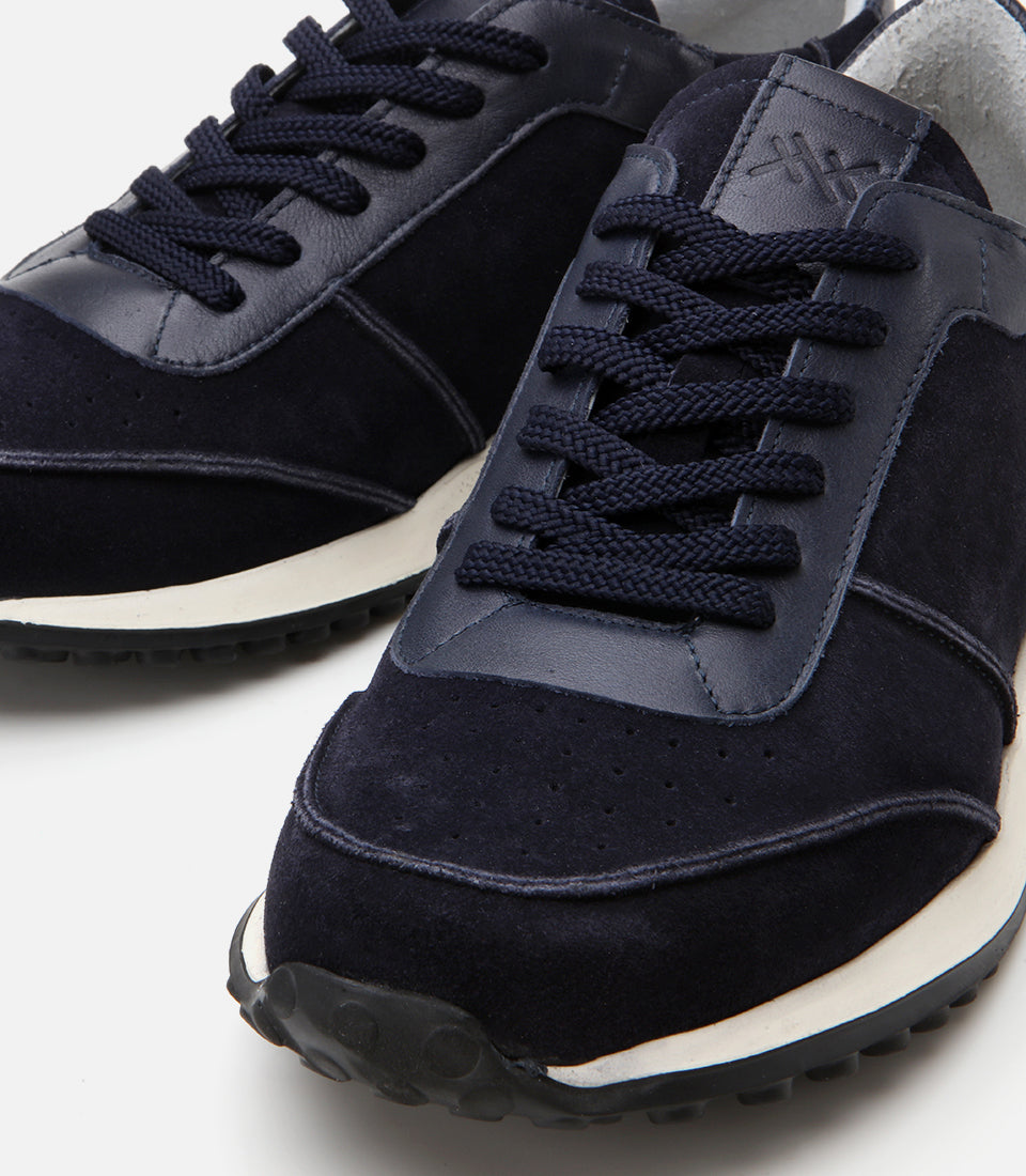 Men's Suede Sneakers - Navy