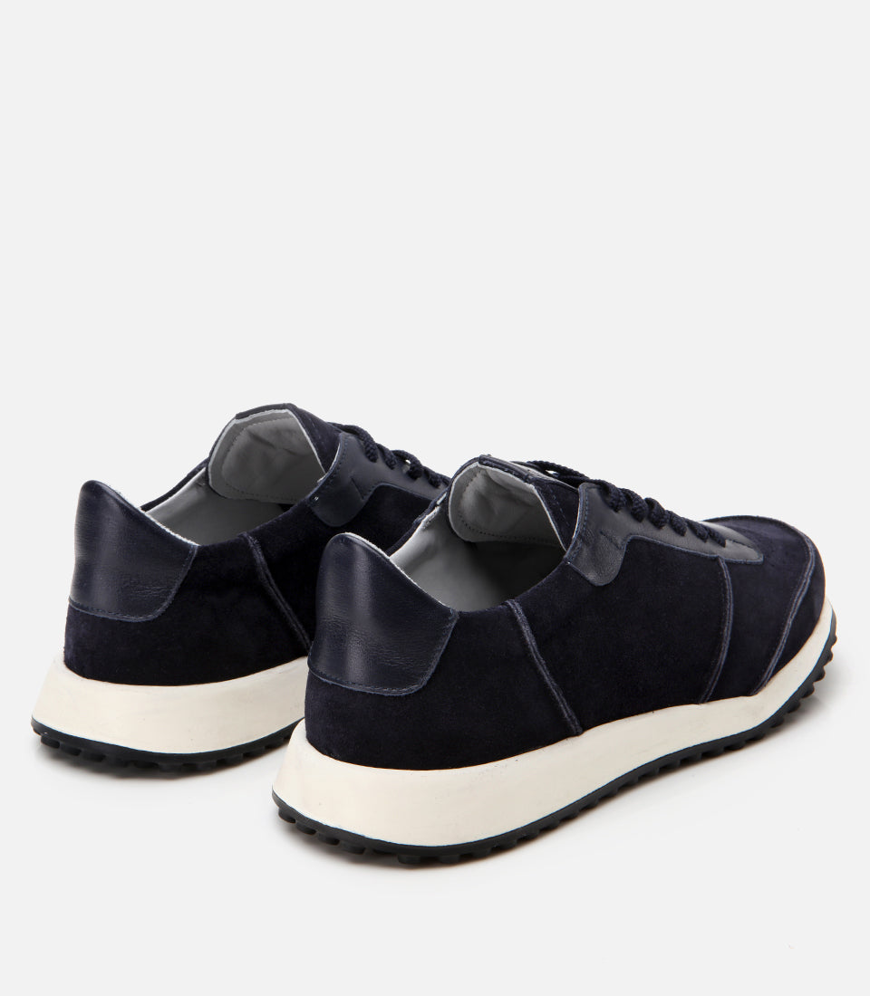 Men's Suede Sneakers - Navy