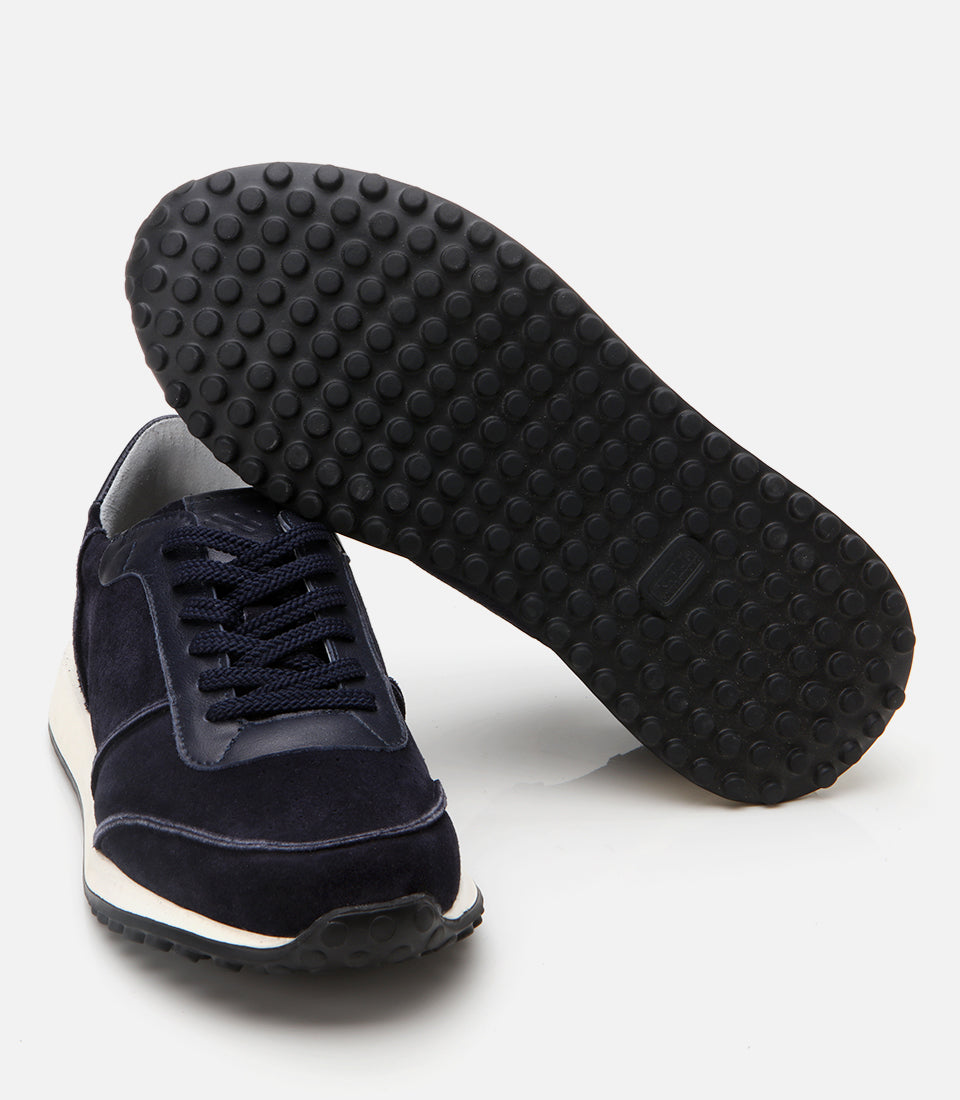 Men's Suede Sneakers - Navy