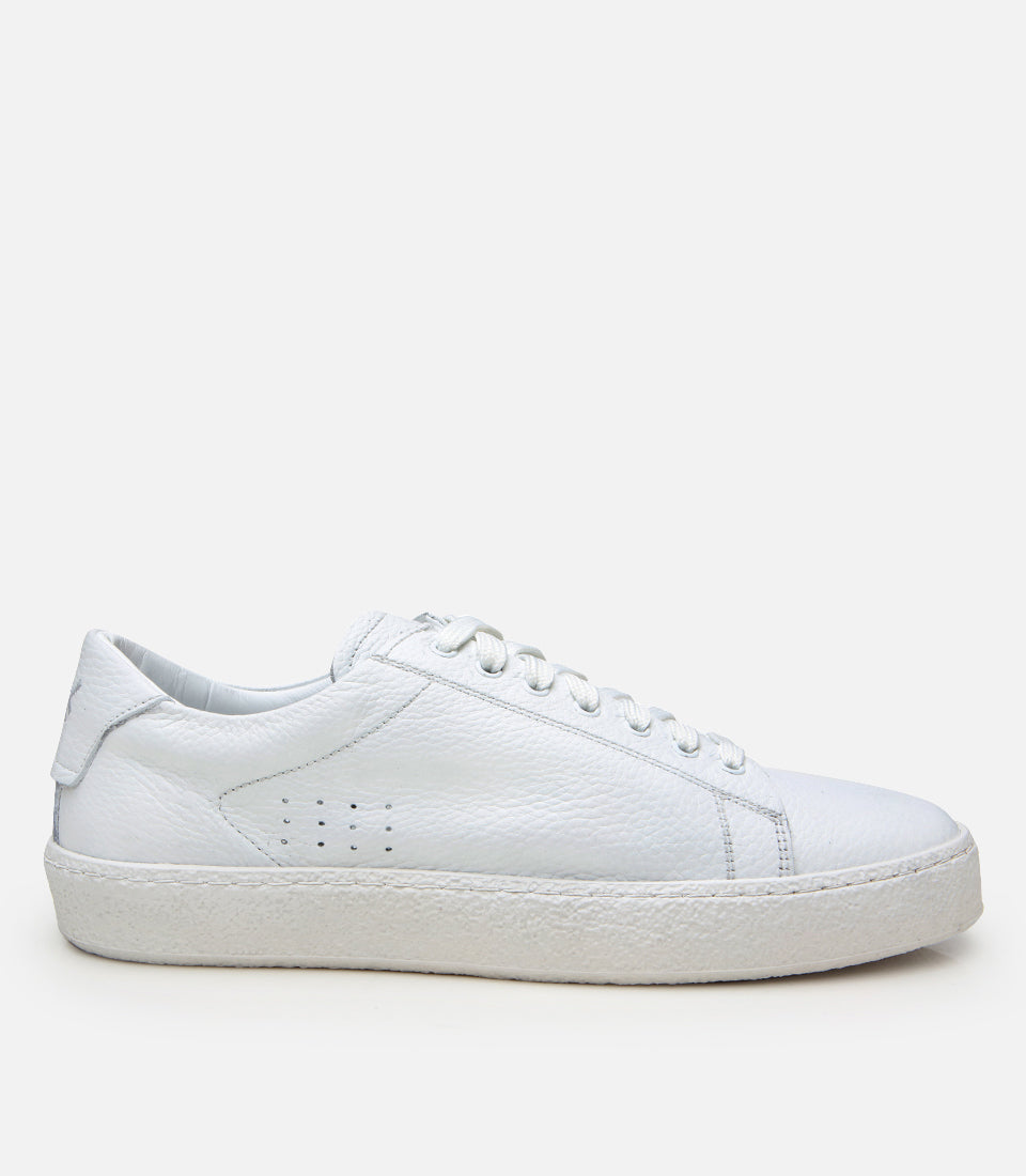 Men's Leather Sneakers - White