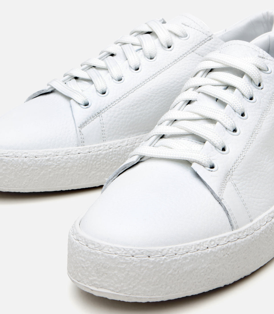Men's Leather Sneakers - White