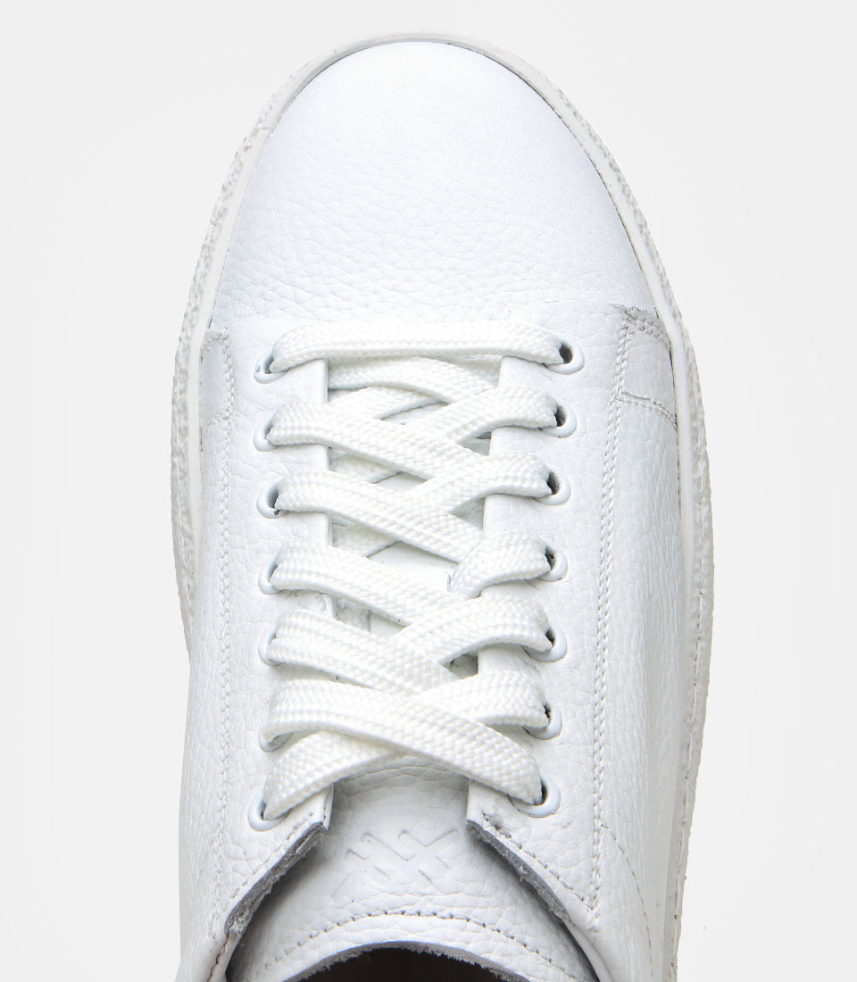 Men's Leather Sneakers - White