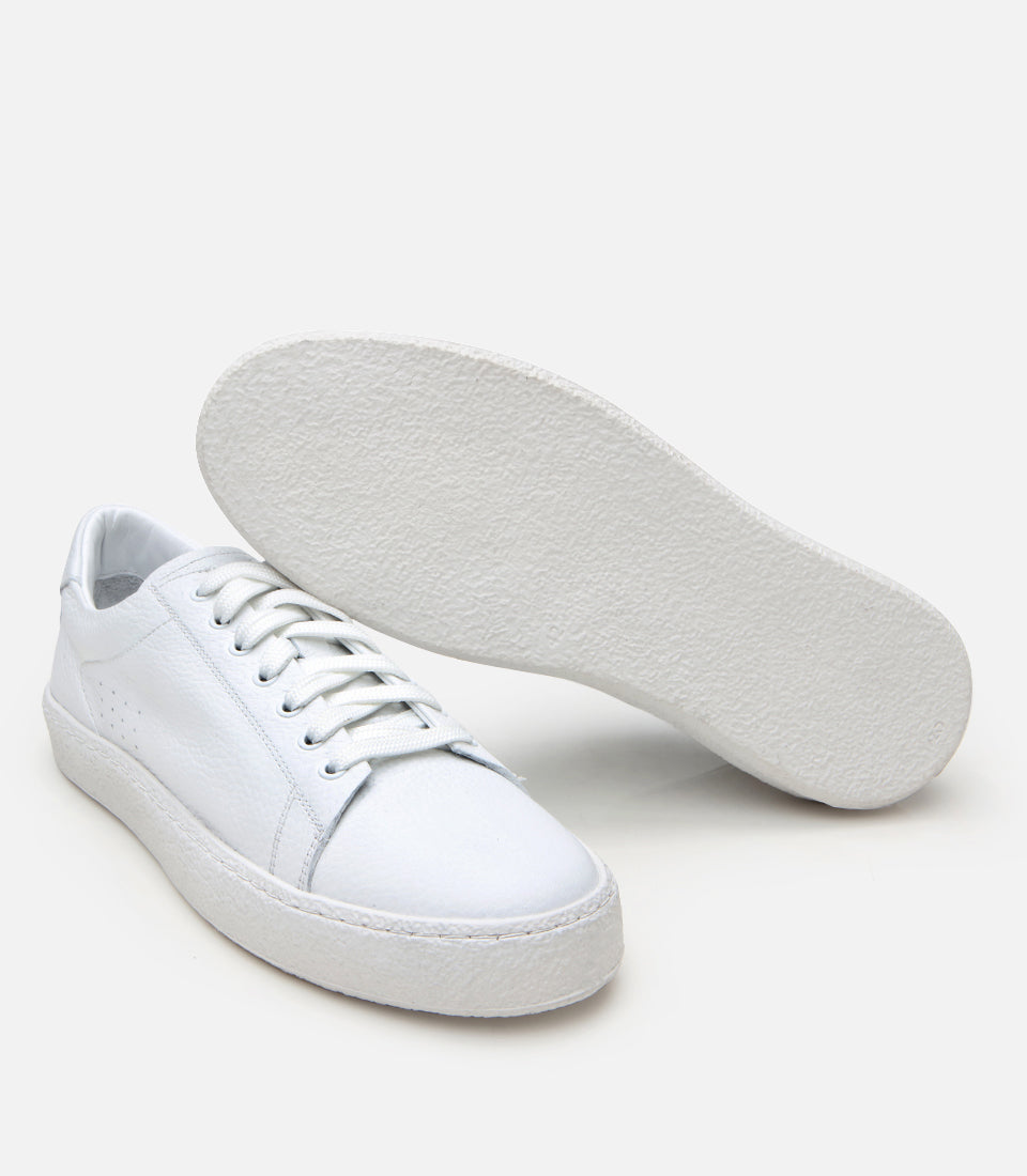 Men's Leather Sneakers - White