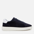 Men's Suede Trainers - Navy