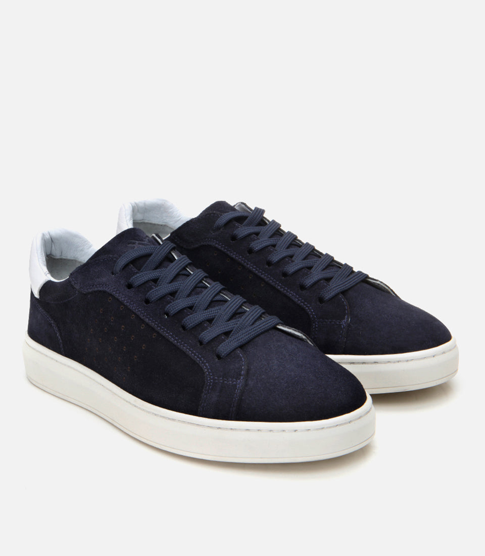 Men's Suede Sneakers - Navy