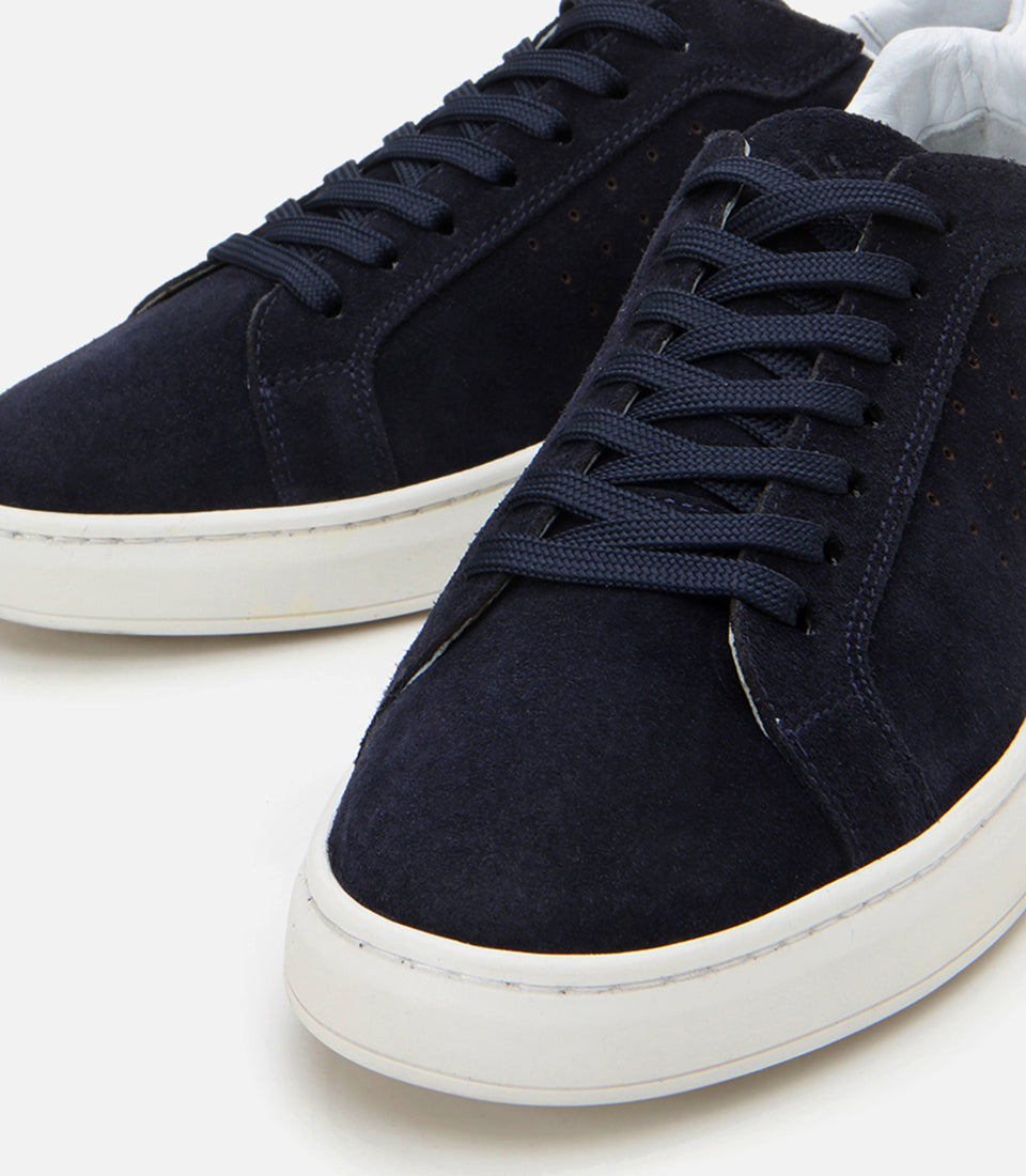 Men's Suede Sneakers - Navy
