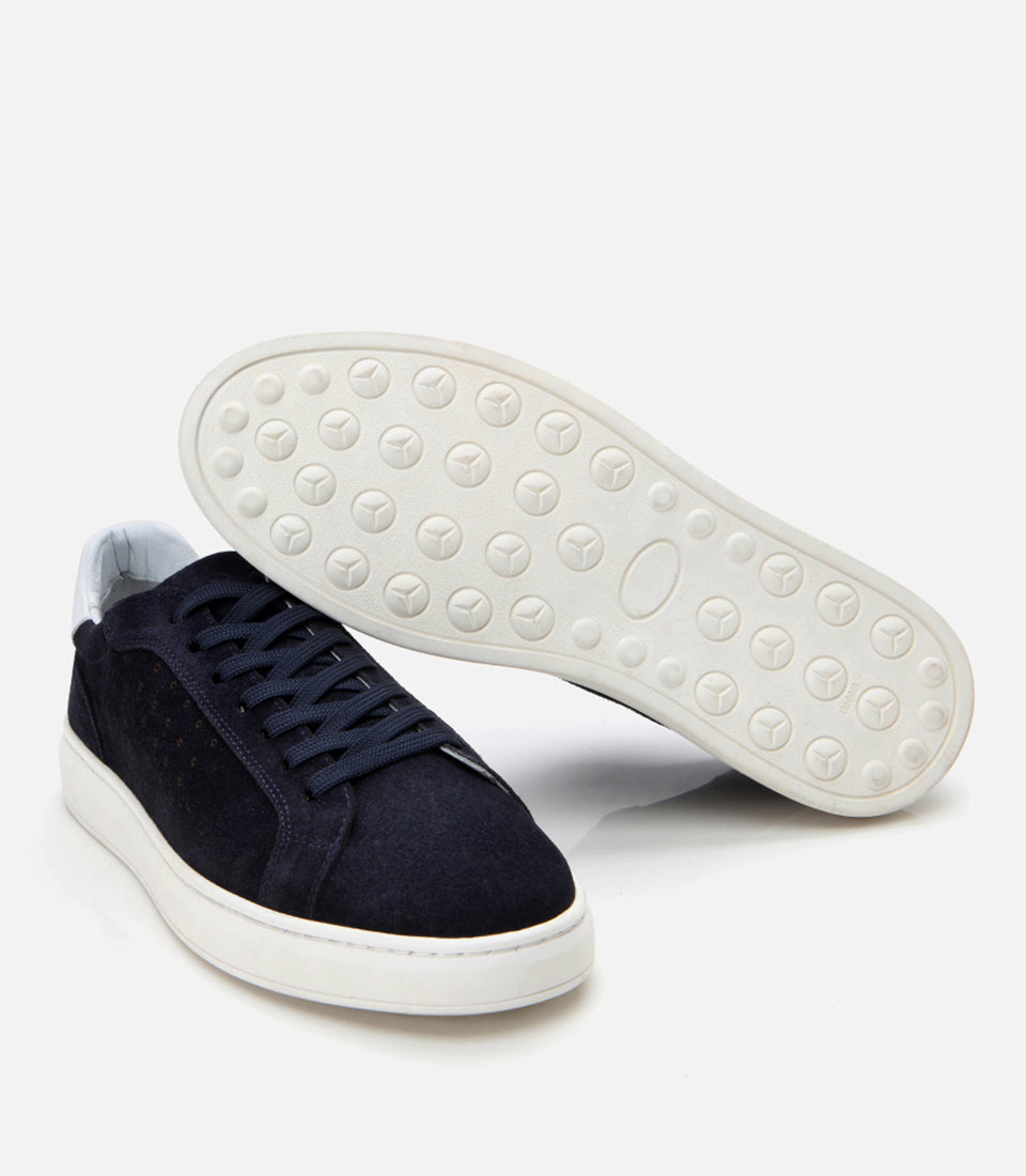 Men's Suede Sneakers - Navy