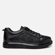 Men’s Leather Trainers - Black