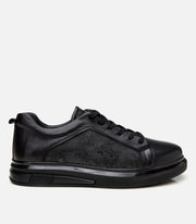 Men’s Leather Trainers - Black