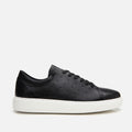 Men's Leather Trainers - Black