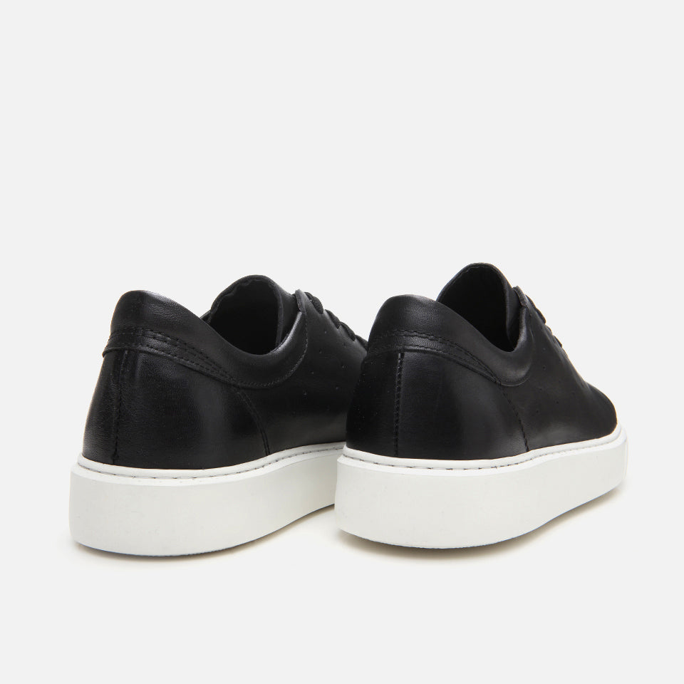 Men's Leather Sneakers - Black
