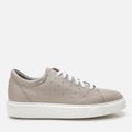Men's Leather Trainers - Grey
