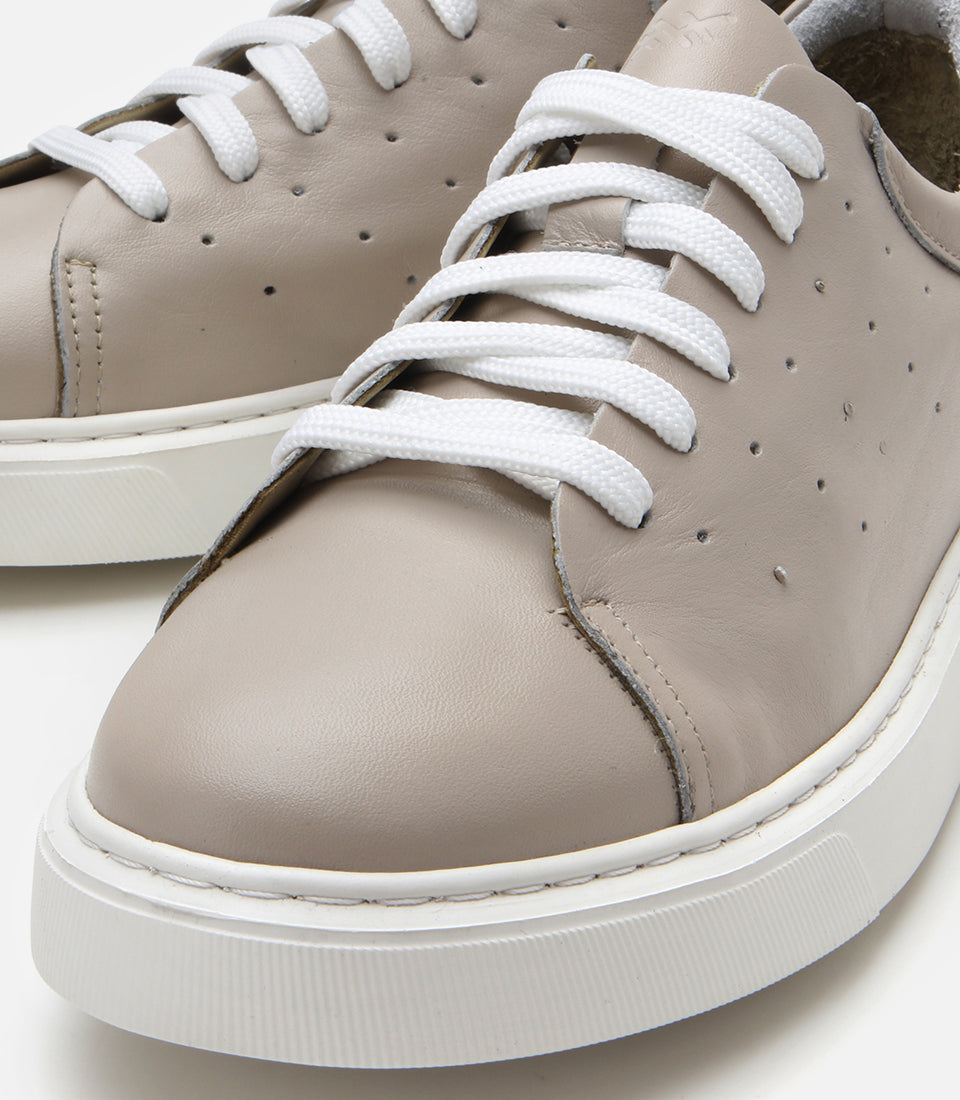 Men's Leather Sneakers - Grey
