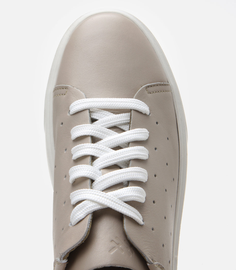 Men's Leather Sneakers - Grey