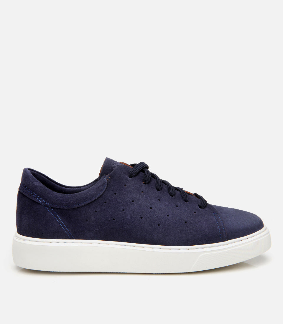Men's Suede Sneakers - Navy