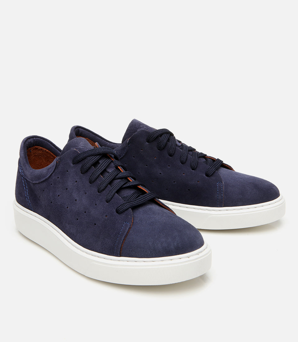 Men's Suede Sneakers - Navy