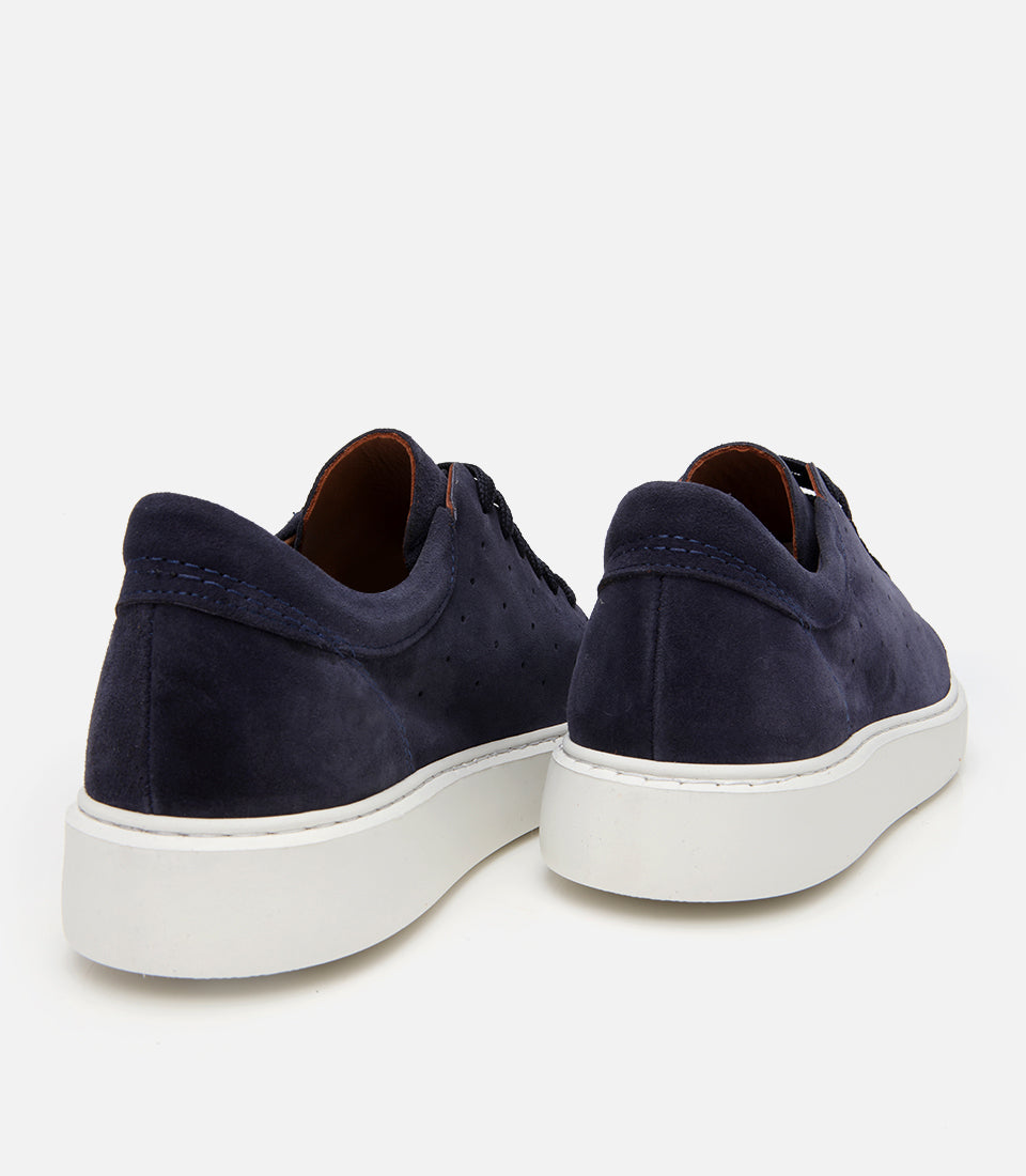 Men's Suede Sneakers - Navy