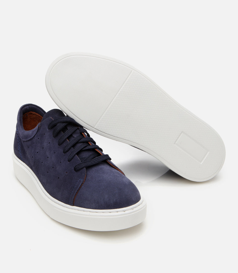 Men's Suede Sneakers - Navy