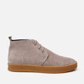 Men's Genuine Leather Casual Suede Boots - Taupe