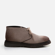 Men’s Genuine Leather Casual Boots - Taupe