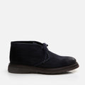 Men's Genuine Leather Suede Casual Boots - Navy