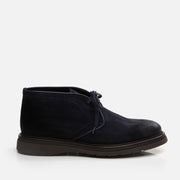Men’s Genuine Leather Casual Boots - Navy