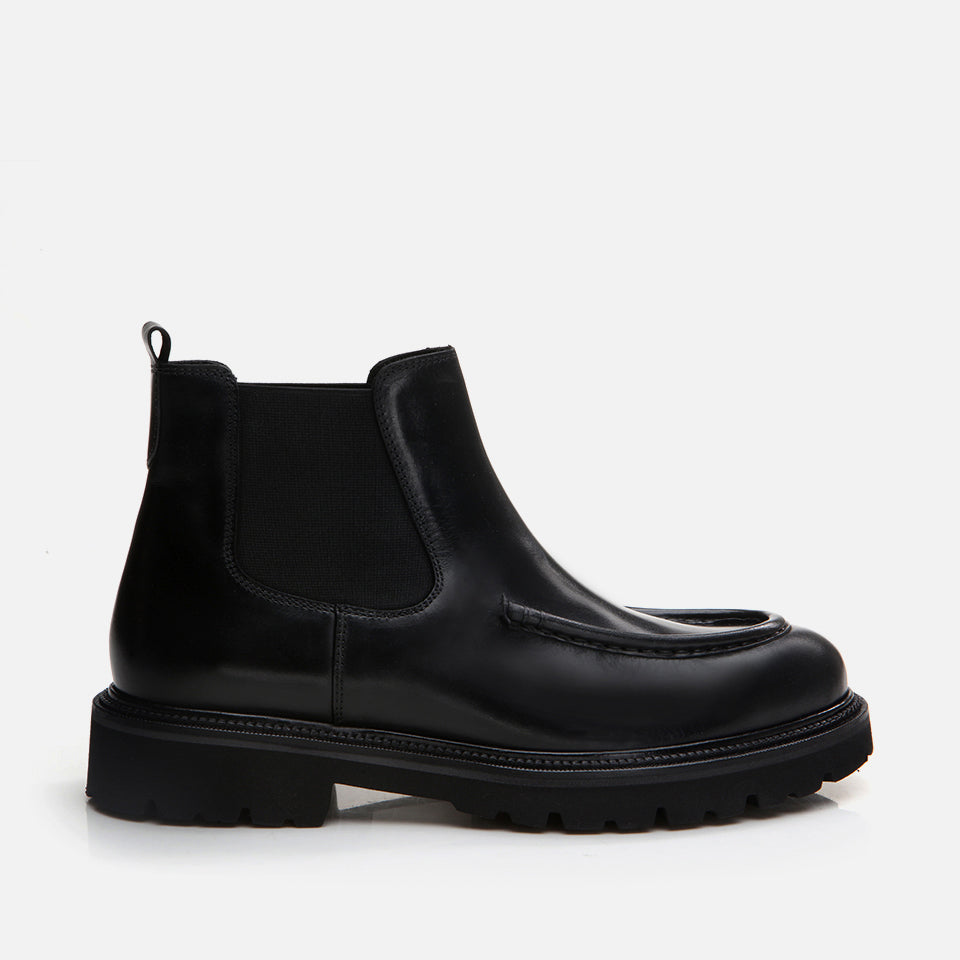 Men’s Genuine Leather Boots - Black