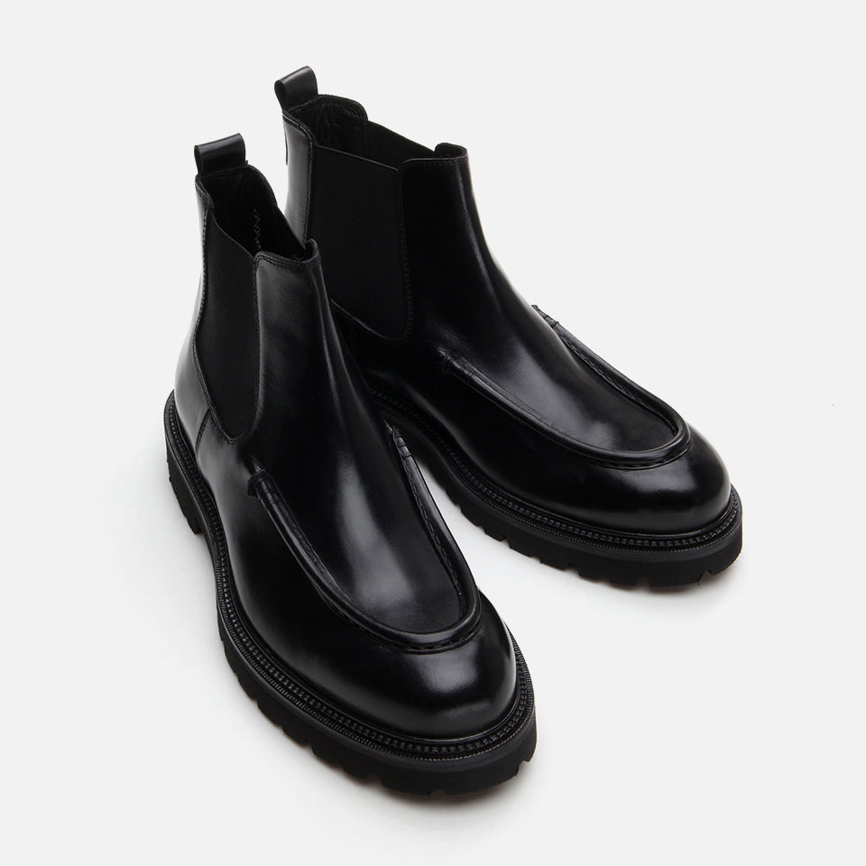 Men’s Genuine Leather Boots - Black