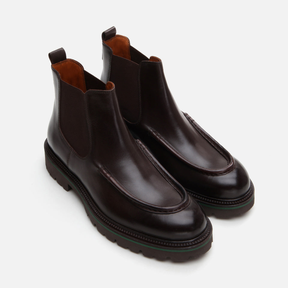 Men’s Genuine Leather Boots - Brown