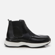 Men’s Genuine Leather Casual Boots - Black