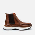 Men's Genuine Leather Casual Boots - Brown