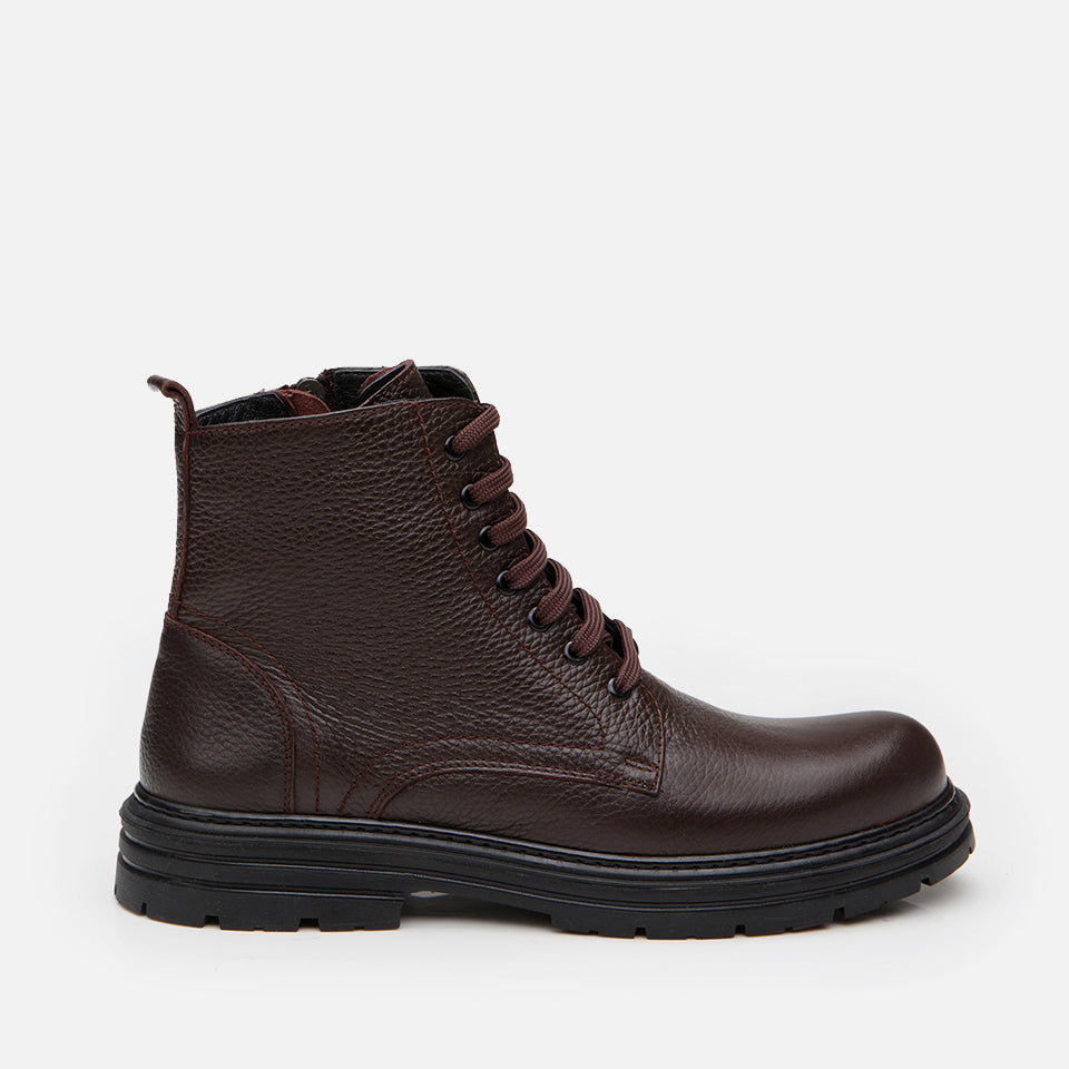 Men’s Genuine Leather Boots - Brown