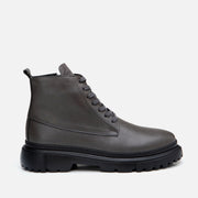 Men’s Genuine Leather Casual Boots - Grey