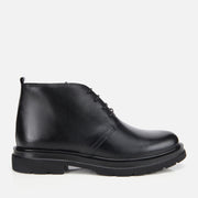 Men’s Leather Classic Lace-Up Boots - Black