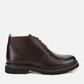 Men's Leather Classic Lace-Up Boots - Brown