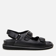 Men's Leather Sandals - Black
