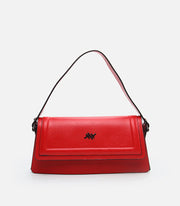 Women’s Genuine Leather Shoulder Tote - Red