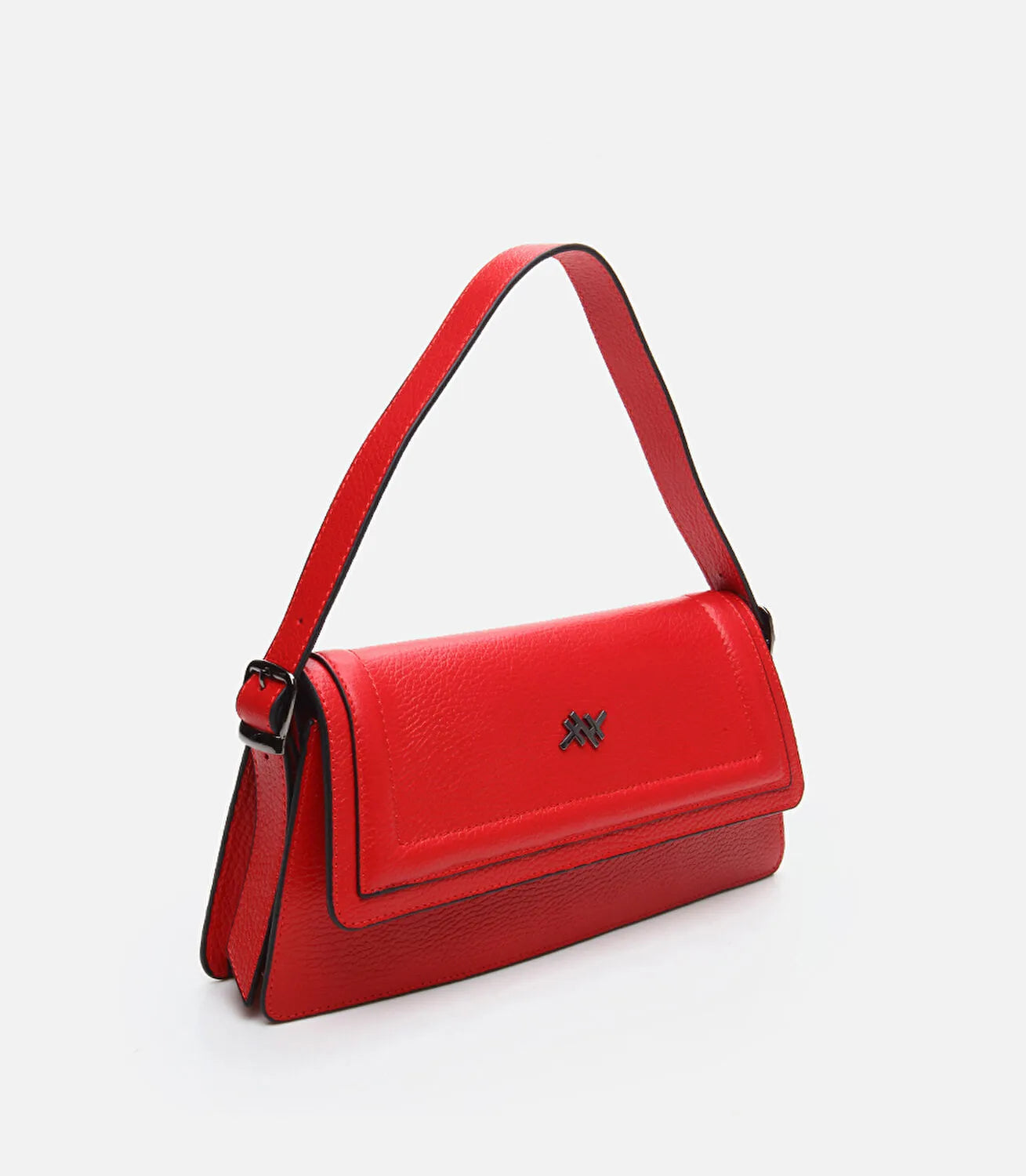 Women’s Genuine Leather Shoulder Tote - Red