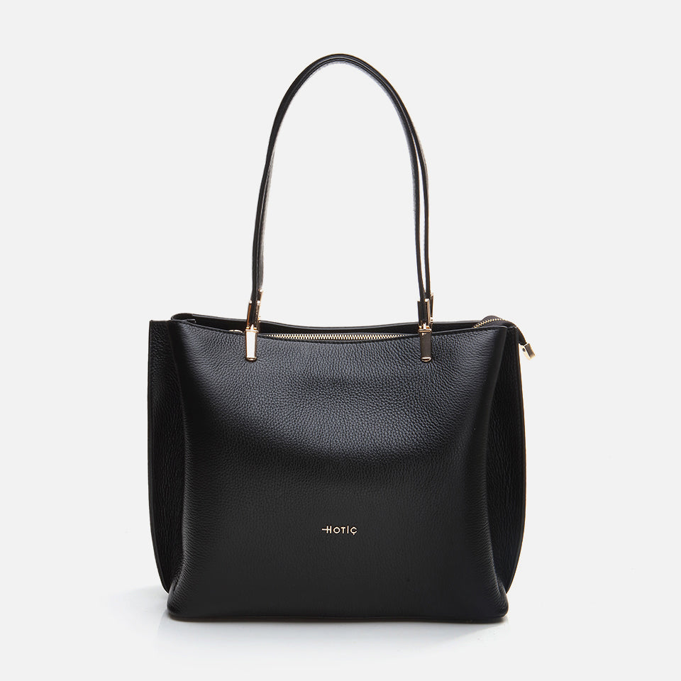 Women's Genuine Leather Bag - Black