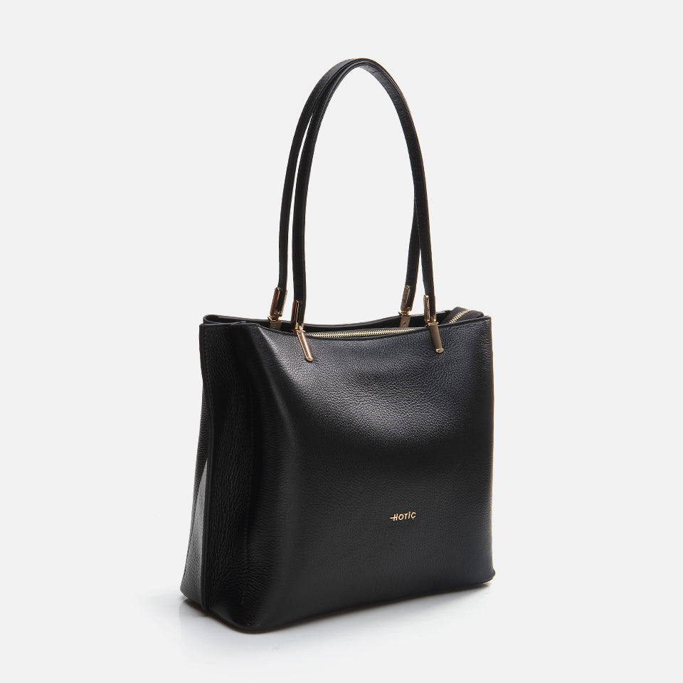 Women's Genuine Leather Bag - Black