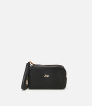 Women's Leather Mini Bag - Black